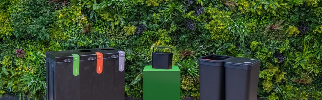 Bonton circulaire afvalbakken gerecycled